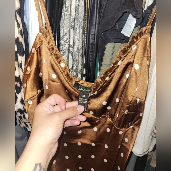 Brown Silky Dress - Picture 4 of 5